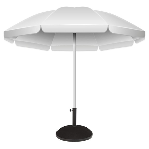 Base circular guarda-sol em cimento e aço 25 kg | Distria