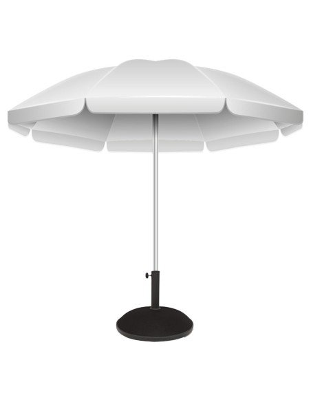 Base circular guarda-sol em cimento e aço 25 kg | Distria