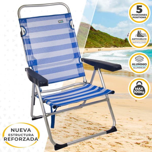 Cadeira dobrável alta multiposição | Distria