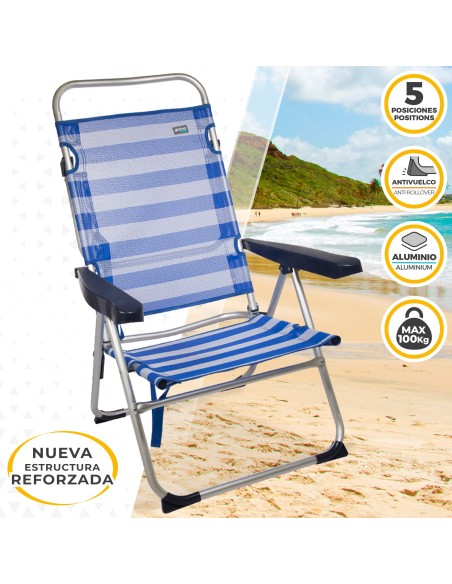 Cadeira dobrável alta multiposição | Distria