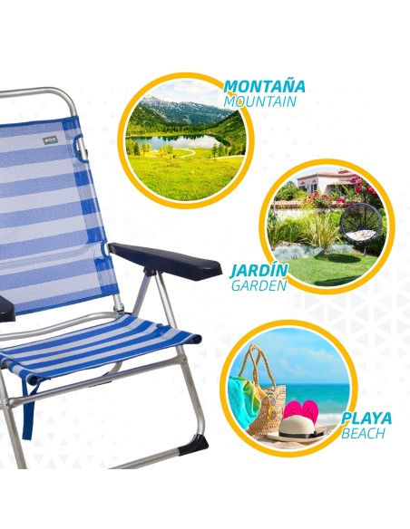 Cadeira dobrável alta multiposição | Distria