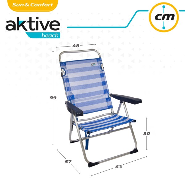 Cadeira dobrável alta multiposição | Distria