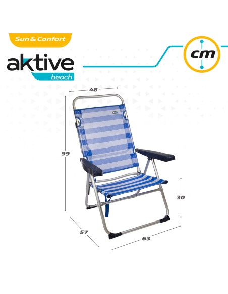 Cadeira dobrável alta multiposição | Distria