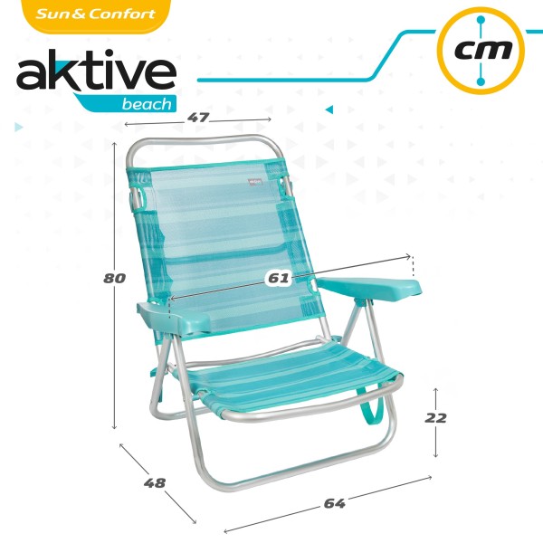 Cadeira dobrável multiposições | Distria