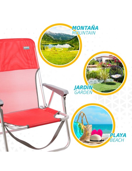 Cadeira de praia dobrável fixa | Distria