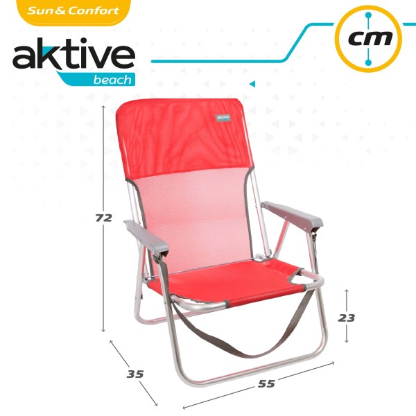 Cadeira de praia dobrável fixa | Distria
