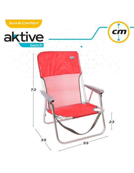 Cadeira de praia dobrável fixa | Distria