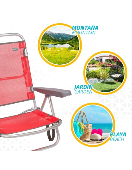 Cadeira dobrável reclinável de praia | Distria