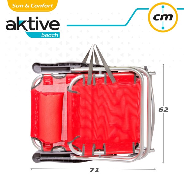 Cadeira dobrável multiposições com almofada | Distria