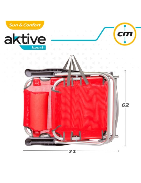 Cadeira dobrável multiposições com almofada | Distria