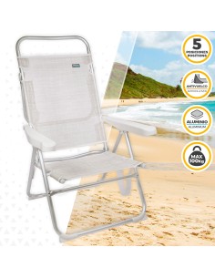 Cadeira alta reclinável- Cadeira de praia | Distria 2