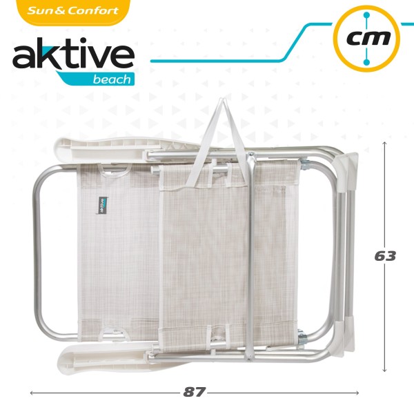 Cadeira alta reclinável- Cadeira de praia | Distria