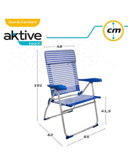 Cadeira dobrável reclinável 7 posições | Distria
