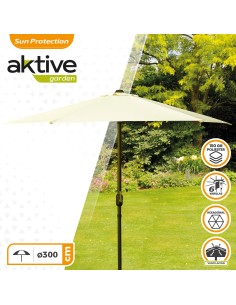 Guarda-sol hexagonal grande 300 cm | distr 2