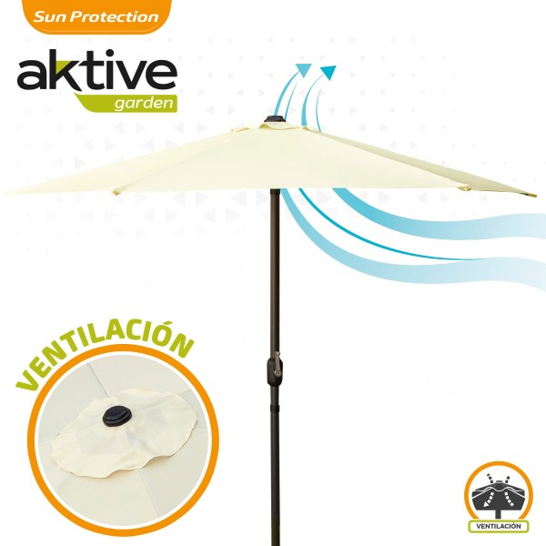 Guarda-sol hexagonal grande 300 cm | distr