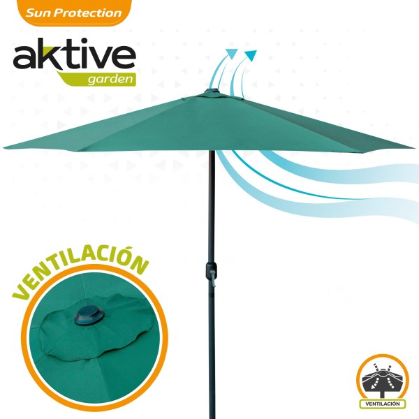 Guarda-sol hexagonal exterior 300 cm | Distria