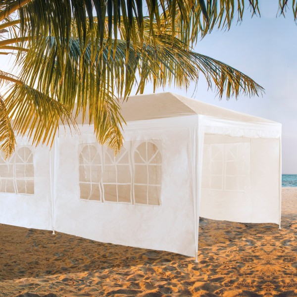 Tenda de jardim dobrável branca | Distria