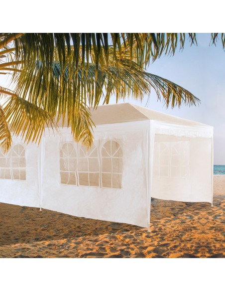 Tenda de jardim dobrável branca | Distria