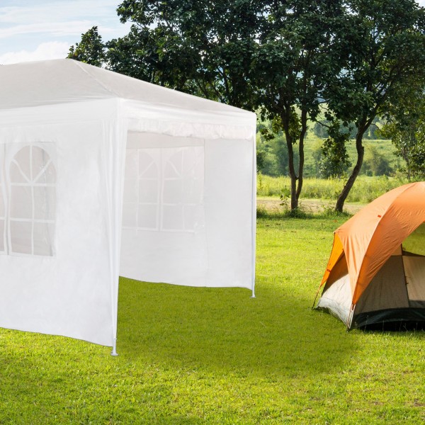 Tenda de jardim dobrável branca | Distria
