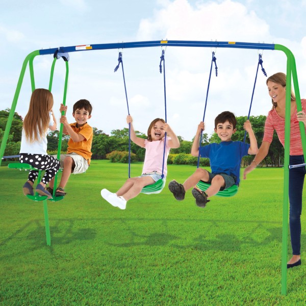 Balanço infantil duplo com gangorra | Distria