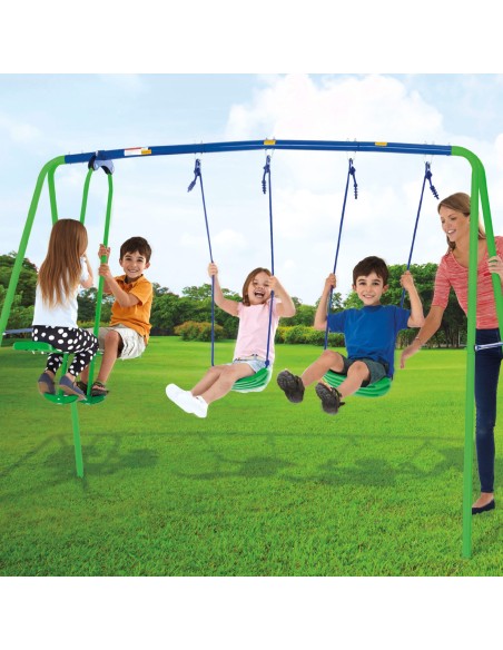 Balanço infantil duplo com gangorra | Distria