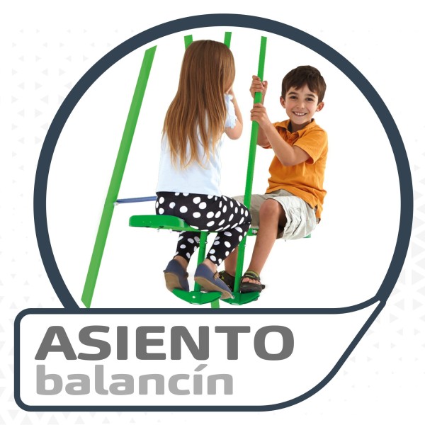 Balanço infantil duplo com gangorra | Distria