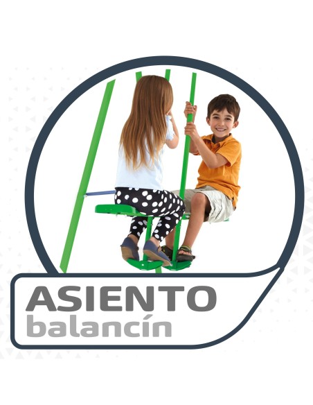 Balanço infantil duplo com gangorra | Distria