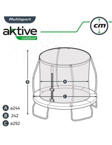 Cama Elástica Infantil Aktive 100 kg | Distria