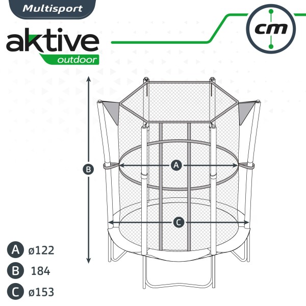 Trampolim Cama Elástica Infantil 153 cm | Distria