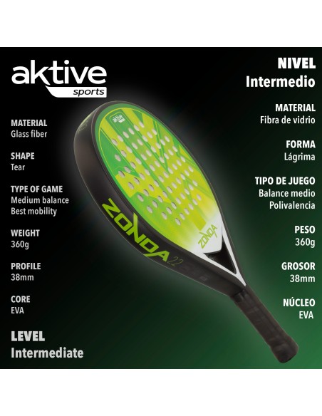 Raquete pádel controle - Nível Intermediário | Distria