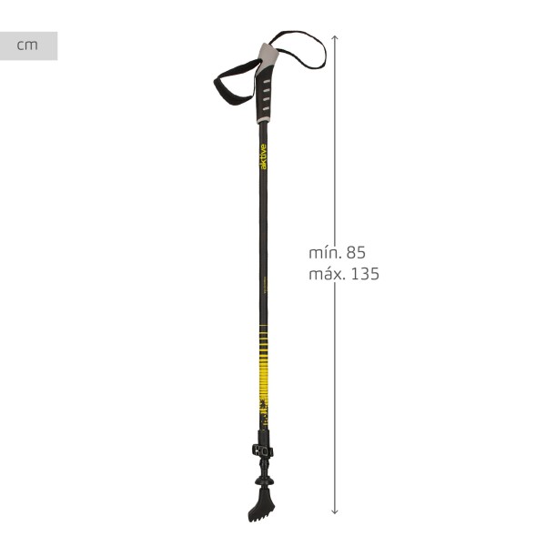 Conjunto de bastões de caminhada 82-135 cm Aktive | Distria