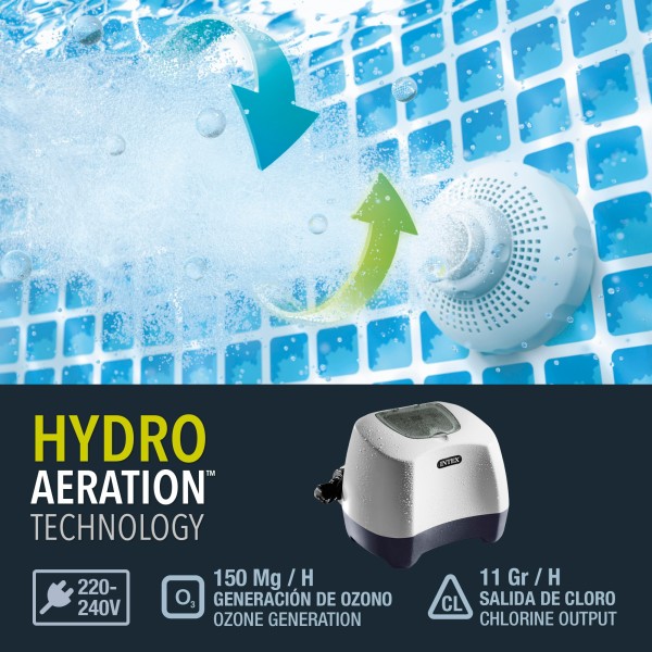 Sistema gerador de Ozono e Clorador salino INTEX | Distria
