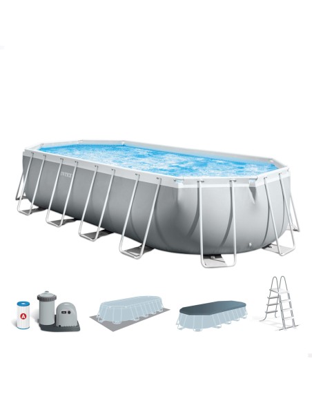 Piscina oval INTEX Prism Frame de 610 metros | Distria