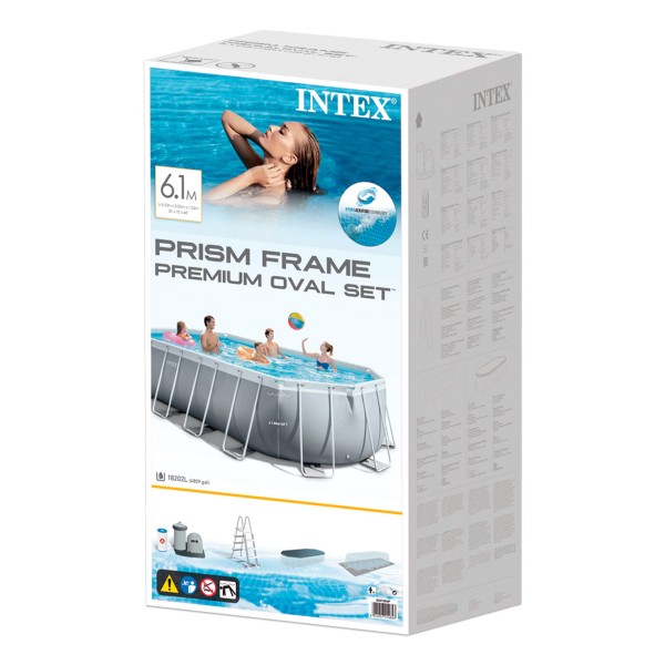 Piscina oval INTEX Prism Frame de 610 metros | Distria
