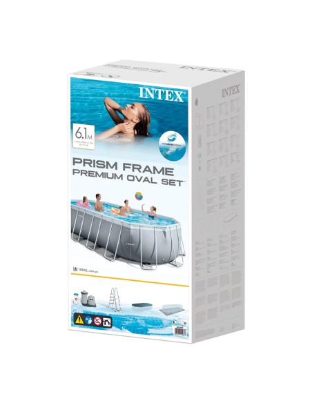 Piscina oval INTEX Prism Frame de 610 metros | Distria