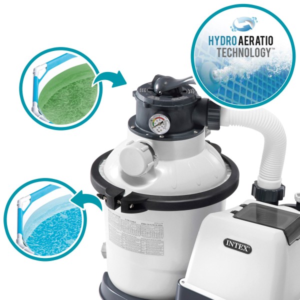 Estação de tratamento de areia INTEX krystal clear 4500 l/h | Distria