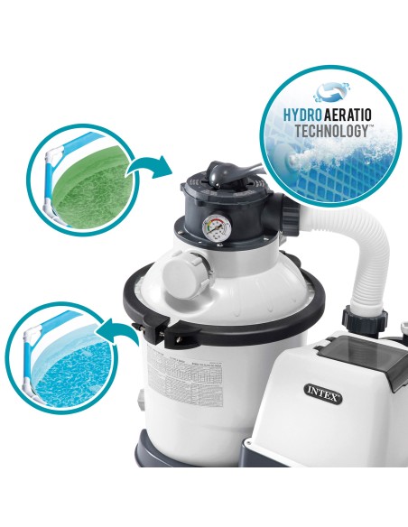 Estação de tratamento de areia INTEX krystal clear 4500 l/h | Distria