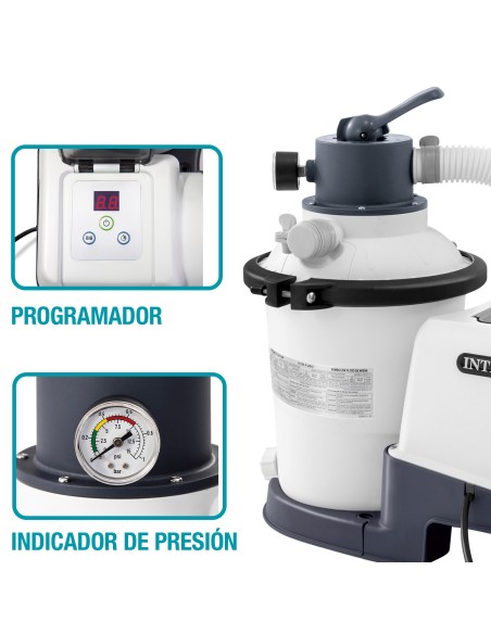 Estação de tratamento de areia INTEX krystal clear 4500 l/h | Distria