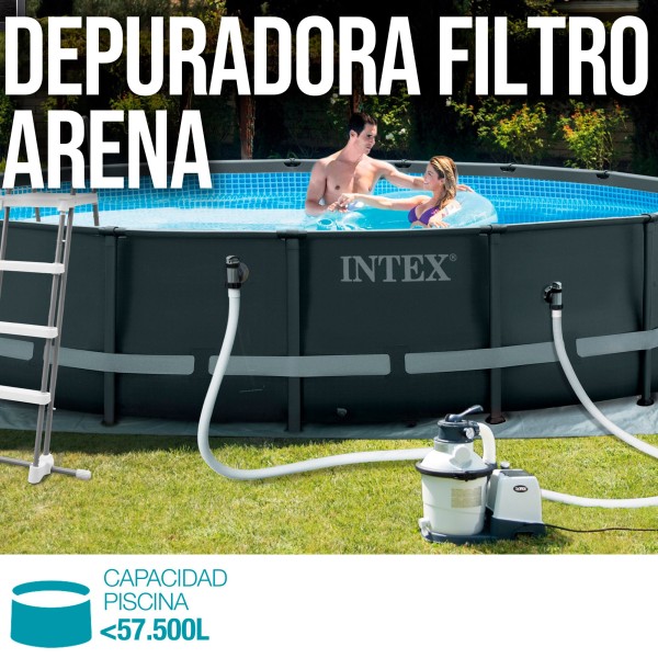 Purificador de areia INTEX para piscinas acima do solo | Distria