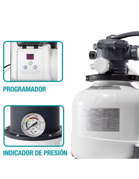 Purificador de areia INTEX para piscinas acima do solo | Distria