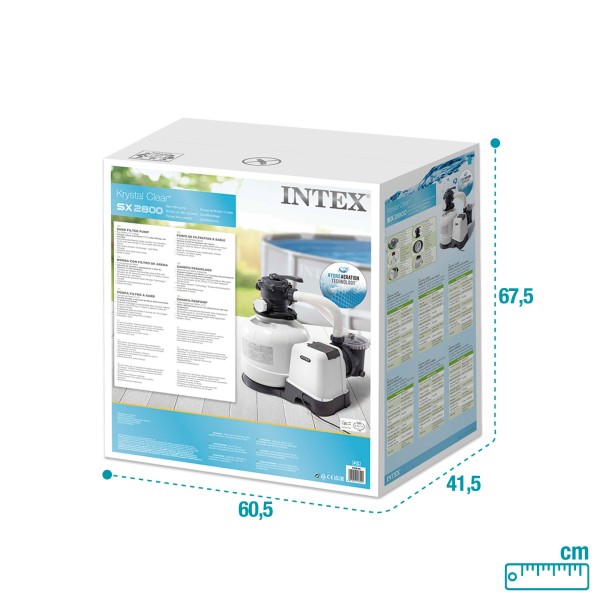 Purificador de areia INTEX para piscinas acima do solo | Distria