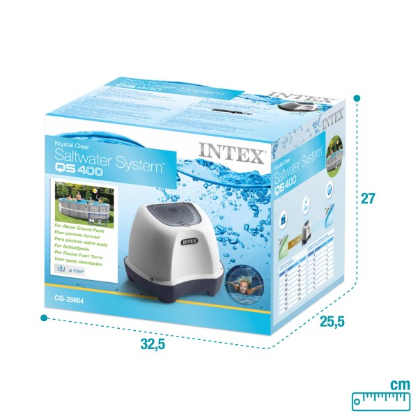 Clorador de sal INTEX- Manutenção Piscinas | Distria