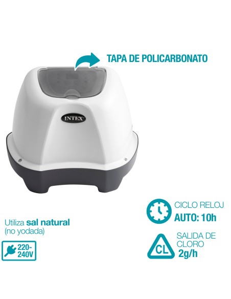 Clorador de sal de piscina Krystal Clear QS200 | Distria