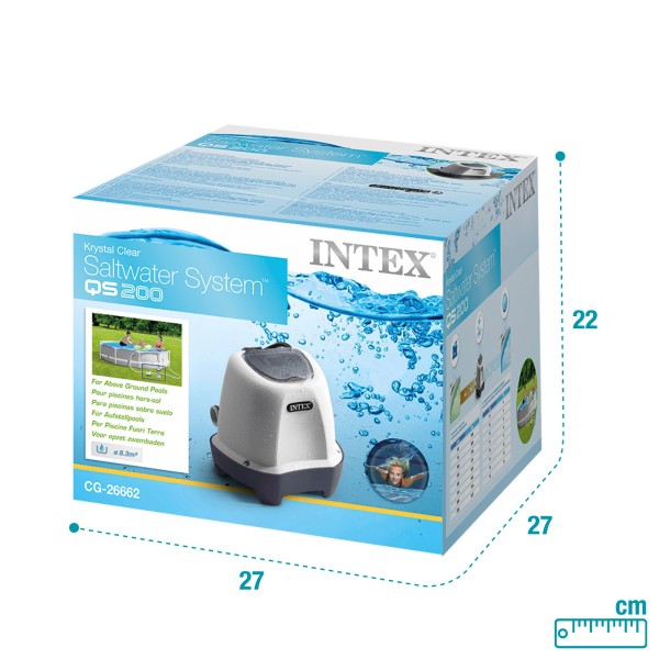 Clorador de sal de piscina Krystal Clear QS200 | Distria