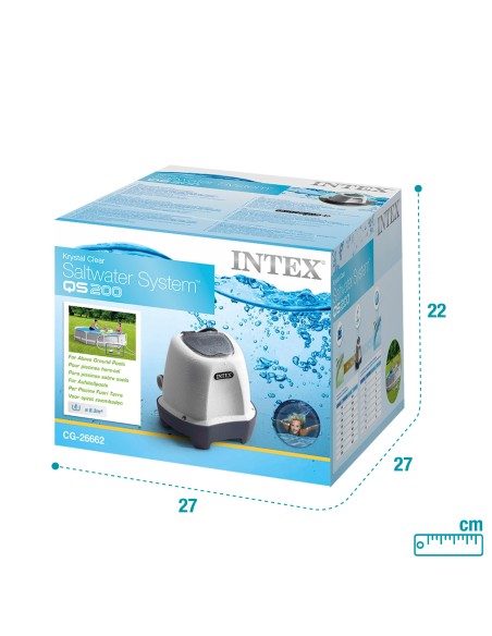 Clorador de sal de piscina Krystal Clear QS200 | Distria