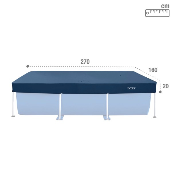 Cobertor para piscina INTEX de 260x160 cm | Distria
