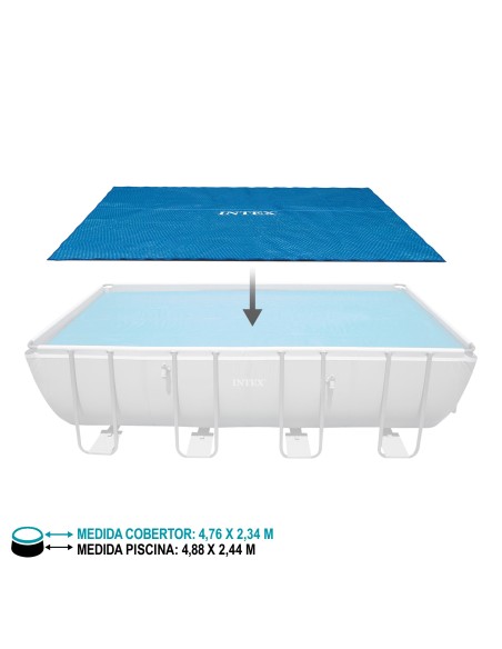 Cobertura de piscina solar INTEX 488 x 244 cm | Distria