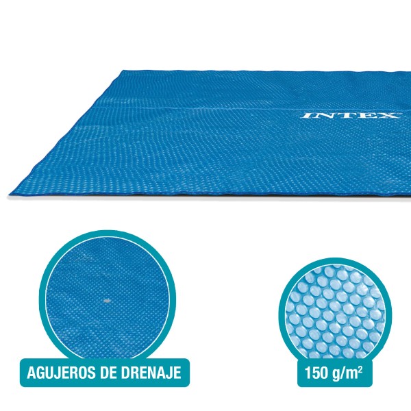 Cobertura de piscina solar INTEX 488 x 244 cm | Distria