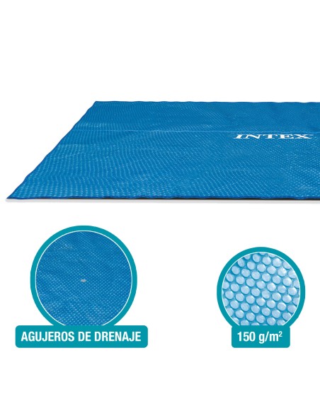 Cobertura de piscina solar INTEX 488 x 244 cm | Distria