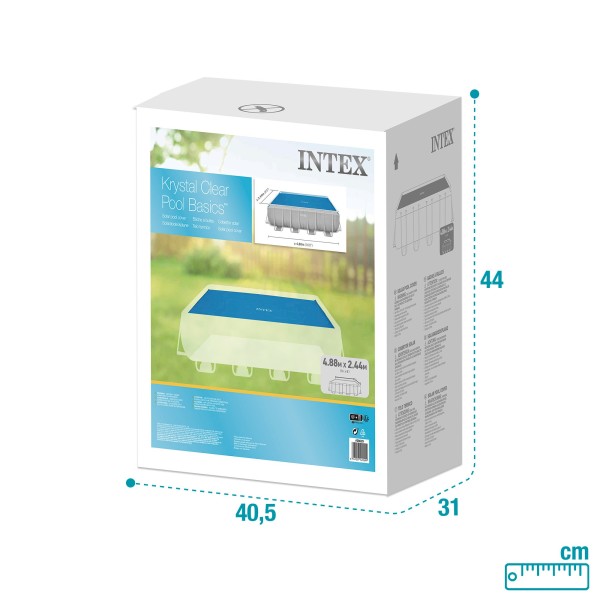 Cobertura de piscina solar INTEX 488 x 244 cm | Distria